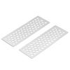 2pcsset Aluminium Sand Ladders Recovery Board Ramp Tool for 110 RC Crawler(Silver)