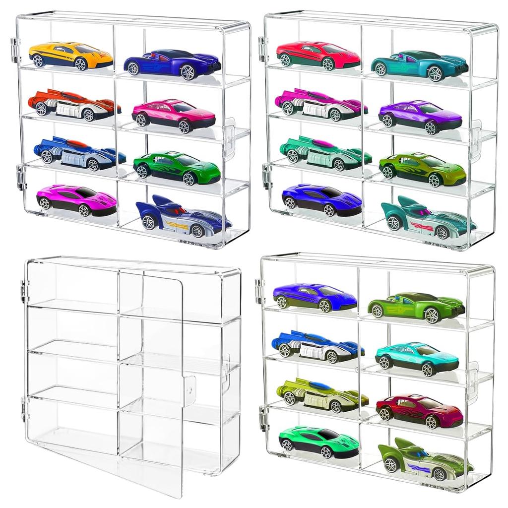 Acrylic Honpo Tomica Storage Tomica Case Mini Car Storage Collection Case Parking Display Viewing of 8 Squares X (Set 4)