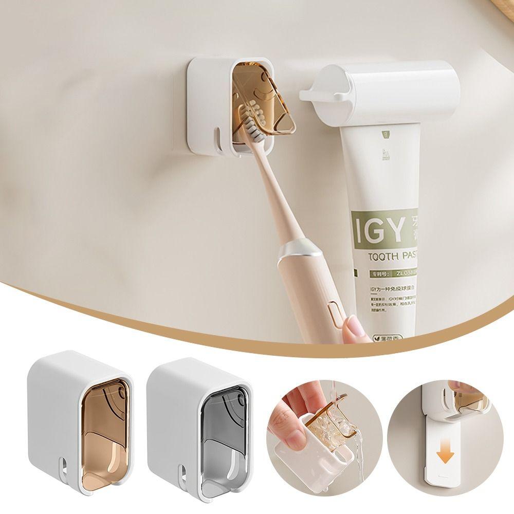 Dustproof Toothbrush Rack Flip-top Electric Toothbrush Storage Rack Portable Toothbrush Holder