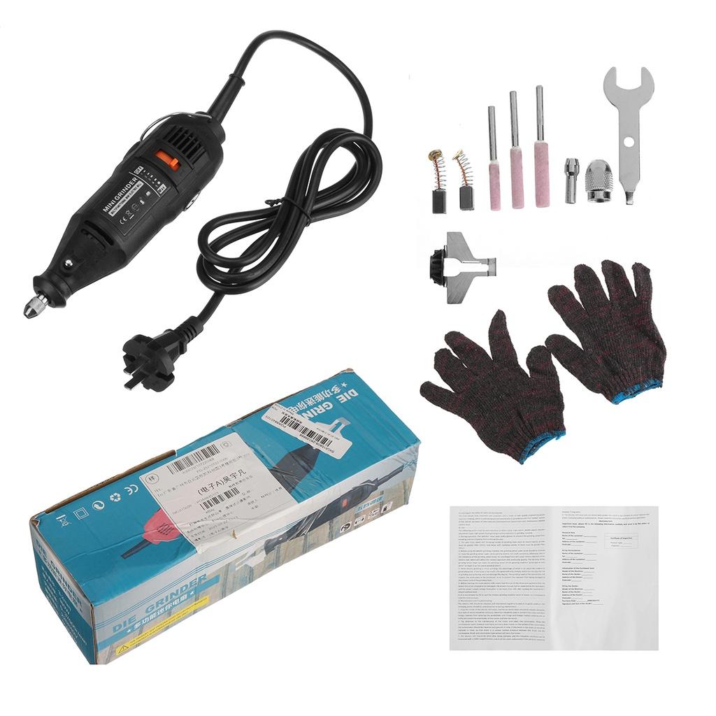 37000 об/мин 5-скоростная электрическая мини-пила для шлифовки и заточки цепей, 180 Вт, ручная, набор электроинструментов