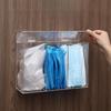 Magnetic Acrylic Storage Box Transparent, 3 Compartment Wall Mounted Organizer for Gloves, Shoe Covers, Masks Paper Towels