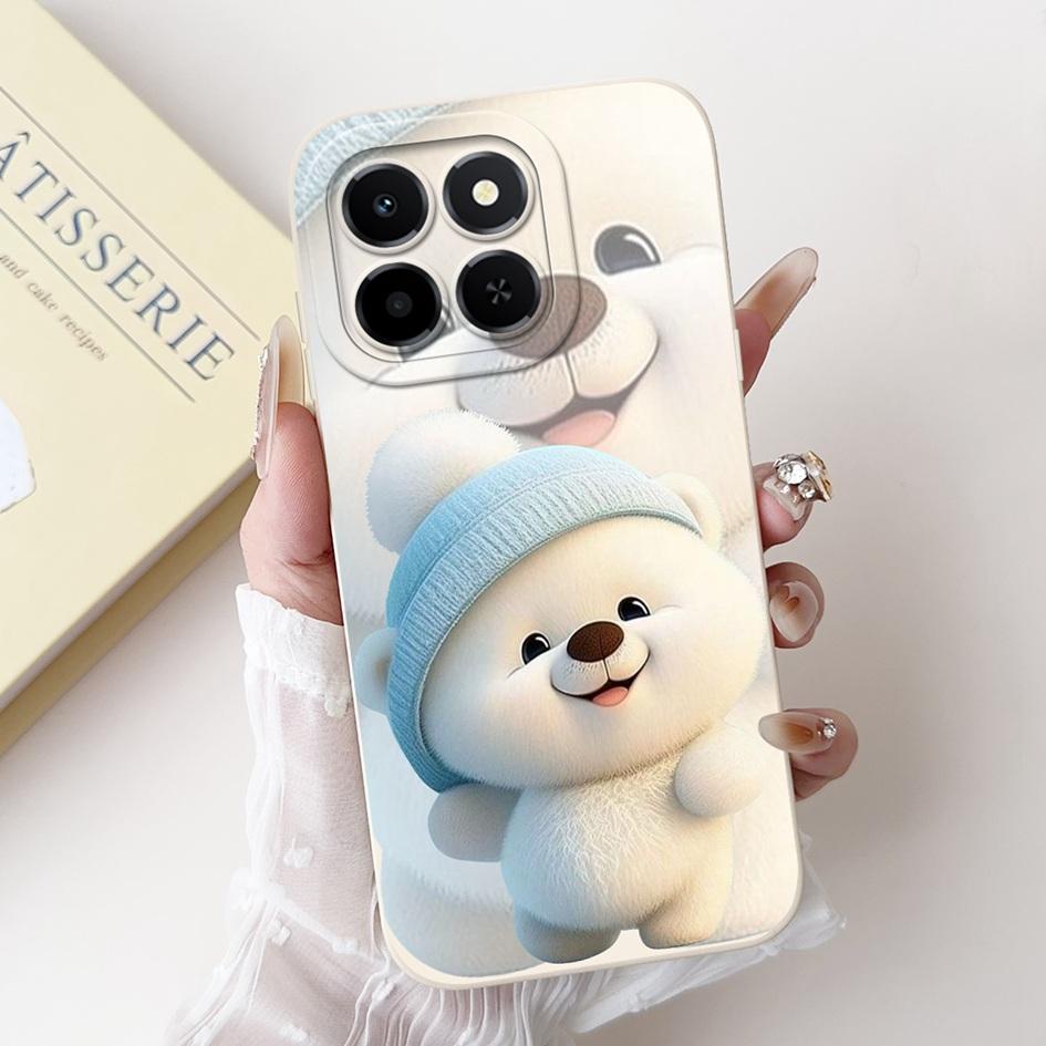 6.61" Чехол для Honor X6c 2025 Милый Панда Кролик Мягкий Жидкий Силикон Ударопрочный ТПУ Задняя Крышка Для HonroX6c Play 9C NIC-LX1 Para