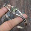 Tsavorite Gemstone Handmade Solid 925 Sterling Silver Cuff Jewelry Bangle Adjustable