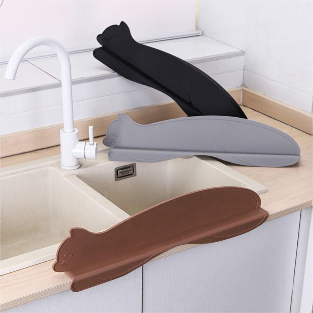 Suction Cup Base Sink Splash Guard Cute Water Blocking Board Sink Flap Block Splash Protector