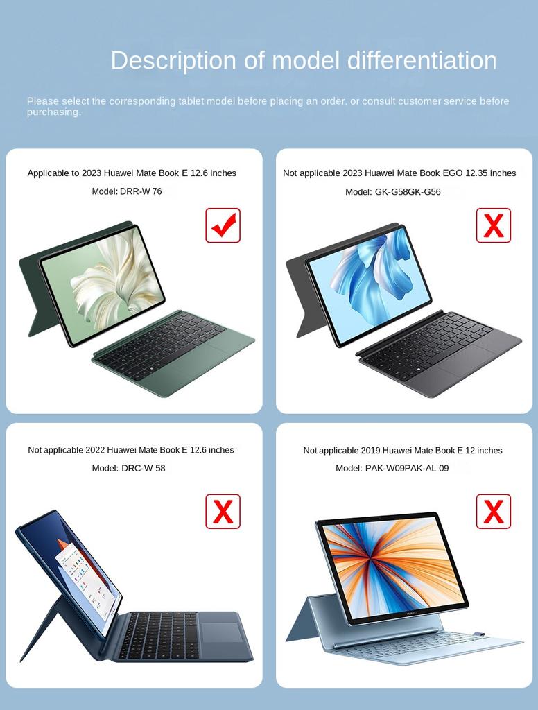 Чехол для ноутбука Huawei matebook e Tablet DRR-W76 2023 года (Только СЛУЧАЙ)