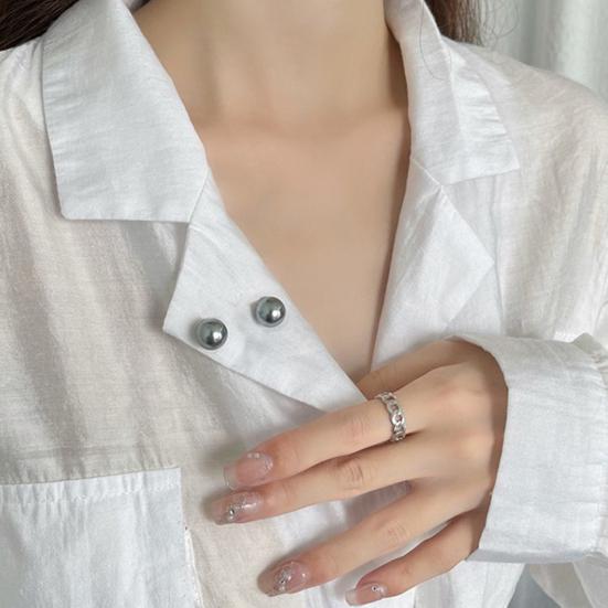 Clothes Brooch Classic Simple Graceful Fine Workmanship Fixed Clothes Simulation Pearl Pin for Dating