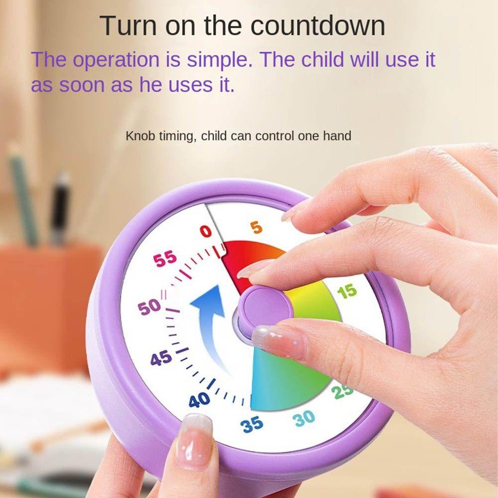 Визуализация Кухонный таймер Самодисциплина Обратный отсчет Будильник Круглый Визуальный таймер Читальный зал