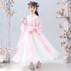 Qiz Hanfu qadimiy kostyum bolalar Xitoy uslubi kichkina qiz kiyimi Tang liboslari malika yubka milliy kostyum bolalar