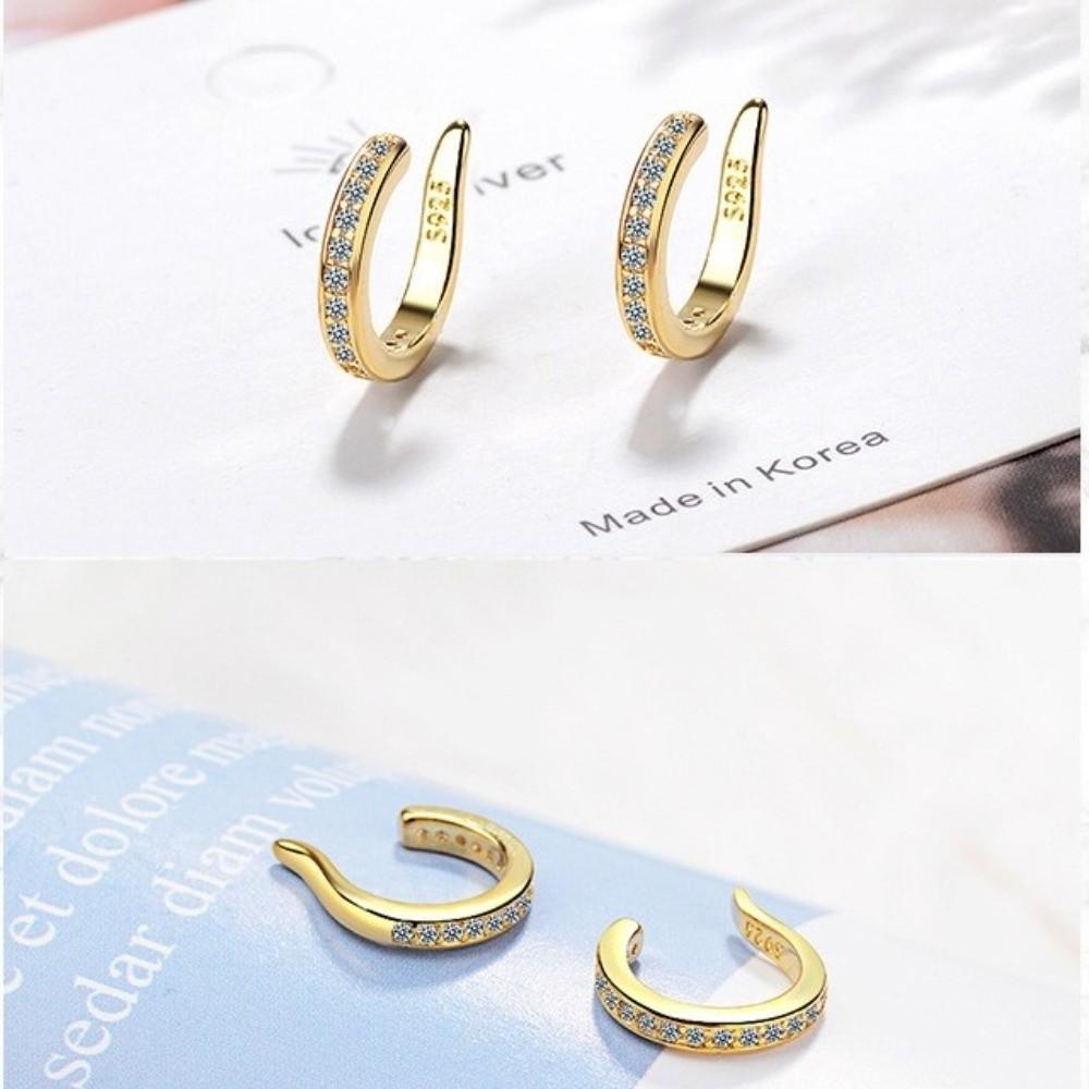 Reusable Clip Earrings Punk Rock Style No Hole Ear Clip Fashion Ear Corrector Clips Daily Wear