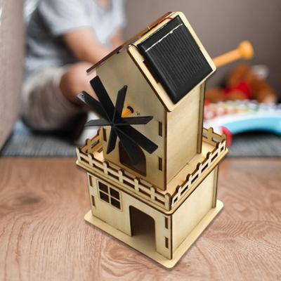 Солнечная ветряная мельница DIY Kit украшения для дома в сборе праздник для мальчиков