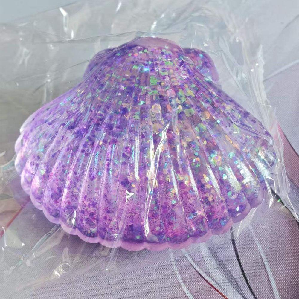 Maltose Texture Squeeze Toy Soft Shell Pinching Fun Toy Seashell Fidget Sensory Toys Office Use