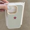 Чехол для телефона с синей полоской, узором из звезд и личи для iPhone 11 12 13 14 15 16 17 Pro Max XS X XR 16 Plus 16E Ударопрочный бампер