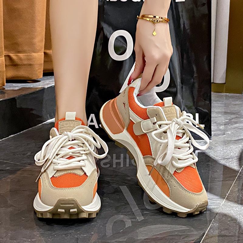 2024 Весна и Осень Толстая Подошва Роскошные Женские Повседневные Спортивные Кроссовки Удобные и Дышащие Классические Кроссовки Для Бега Кроссовки