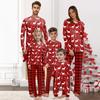 Christmas Prints Family Matching Long Sleeve Tops+Pants Set Family Matching Sets