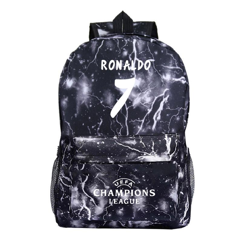 Периферийные футбольные C Роналду шаблон модный рюкзак кампус студенческая школьная сумка дорожная сумка