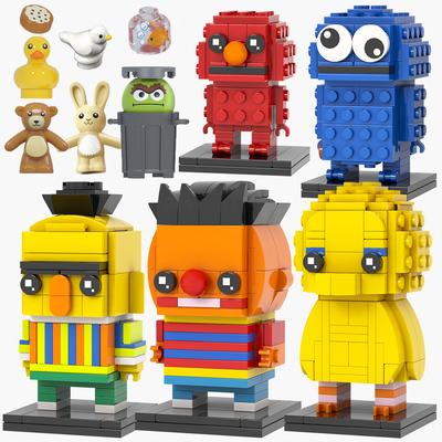 MOOXI Серия Мультфильмы MOC Кирпичики Аниме Наборы BrickHeaded Взрослые Модель Строительные блоки Детские Игрушки Для Детей Подарки на День Рождения LG1003