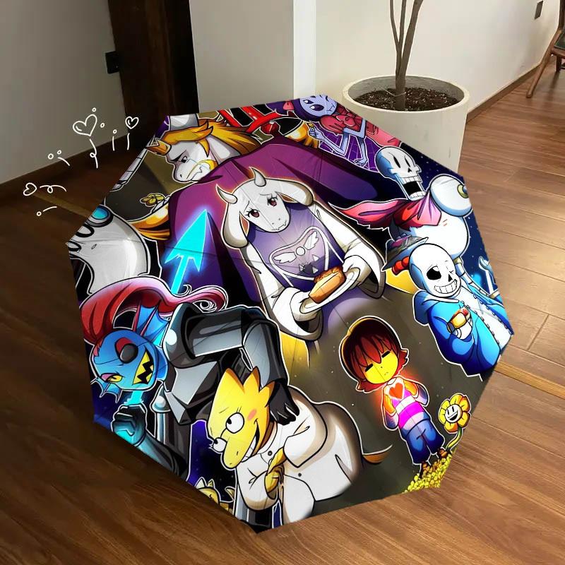 1 шт. Зонт высокого качества на тему персонажей Undertale, Зонт с автоматическим открытием и закрытием, Многофункциональный зонт G0811170