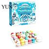 Holiday Desk Decorations 2026 Christmas Squeeze Toy Advent Calendar, 24-Day Dumpling Bun Fidget Decorative Figures Countdown Box, Soft TPR Stress