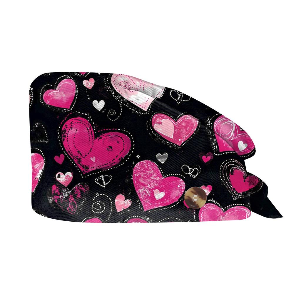 Модная шляпа с принтом ко Дню святого Валентина, повседневная, стираная, кепка-мешок