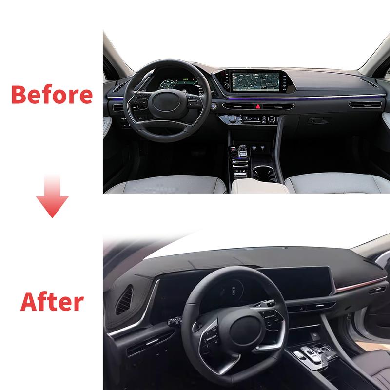 Для Hyundai Sonata - DN8 N-line Высококачественный коврик-чехол на приборную панель Защита от солнца УФ-защита Аксессуары Панель приборов