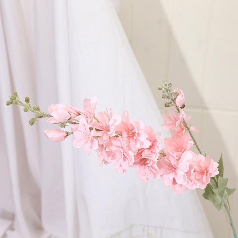 Yannew 3 шт. 85 см Дельфиниум Искусственные цветы Длинный стебель Шелковый Гиацинт Свадебные Цветочные Композиции Украшение Декор для Дома Комнаты