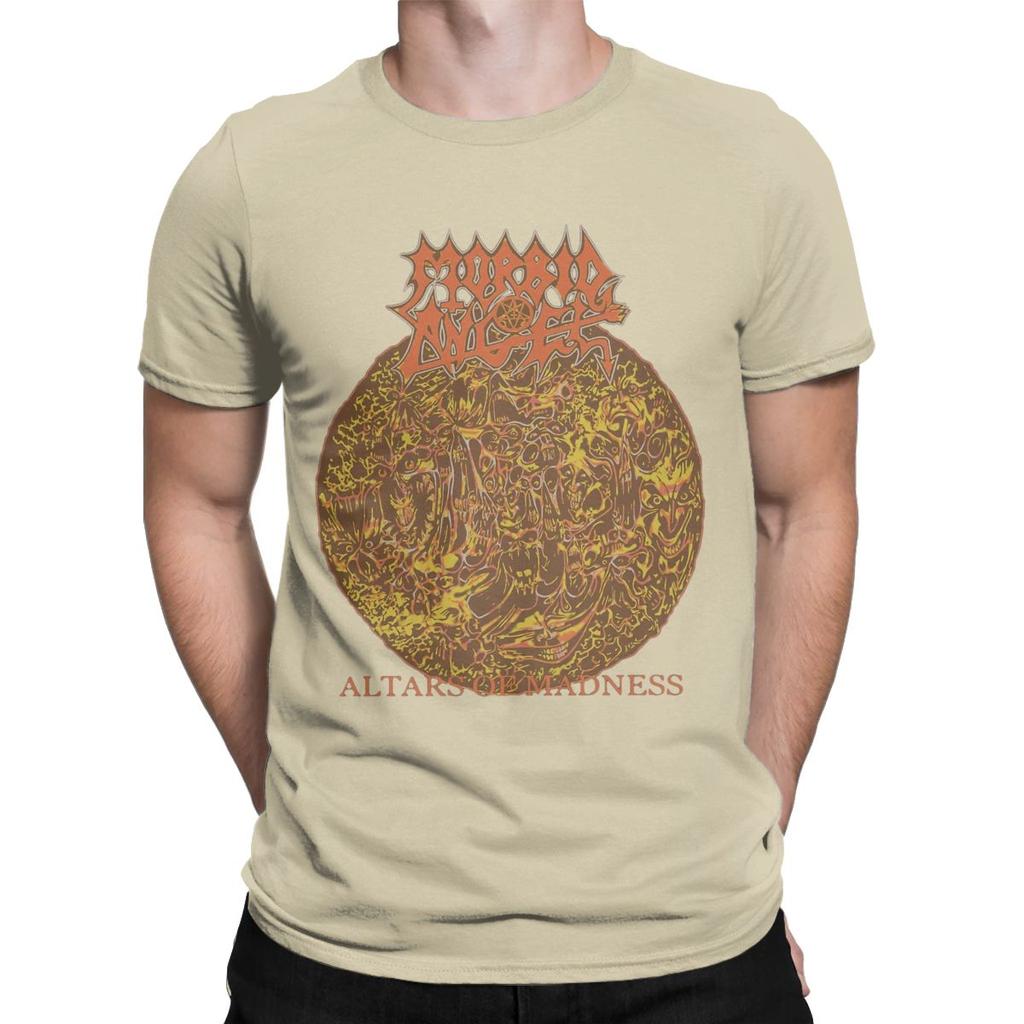 Мужские футболки Morbid Angel Funny Pure Cotton Tees Футболка с коротким рукавом и круглым вырезом Одежда Идея для подарка