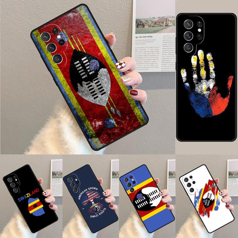Чехол из ТПУ для телефона с флагом Свазиленда для Samsung Galaxy note 10 pro S26 S25 S24 S23 S22 Ultra Plus S21 FE S20 Ударопрочный чехол