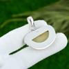 Gift For Her 925 Sterling Silver Natural Prehnite Gemstone Jewelry Pendant