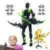 Desktop Decoration 3D Printed T13 Action Figure ABS Robot Dummy Action Figures  for Boy Gifts