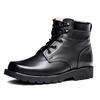 Men's Work Snow Boots Lightweight Lace-Up Warm Fur Lined Winter Hiking Boot Non-slip Outdoor High-top Shoes Trekking Combat Ankle Booties for Male