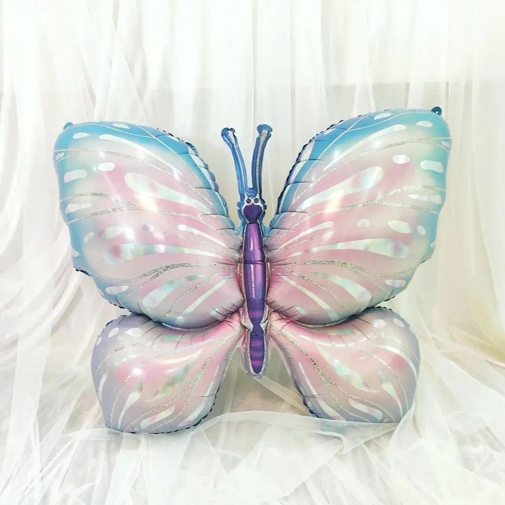 Large Colorful Butterfly Balloon Cartoon Aluminum Foil Balloons Helium Balloons  Party Decorations