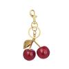 3D брелок с красной вишней, летние фрукты, вишни, кулон, брелок для женской сумки, аксессуары, подарок