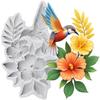 Hummingbird Silicone Mold Flower Fondant Molds Cake Decorating Tools Cupcake Topper Candy Resin Clay Chocolate Gumpaste Mold