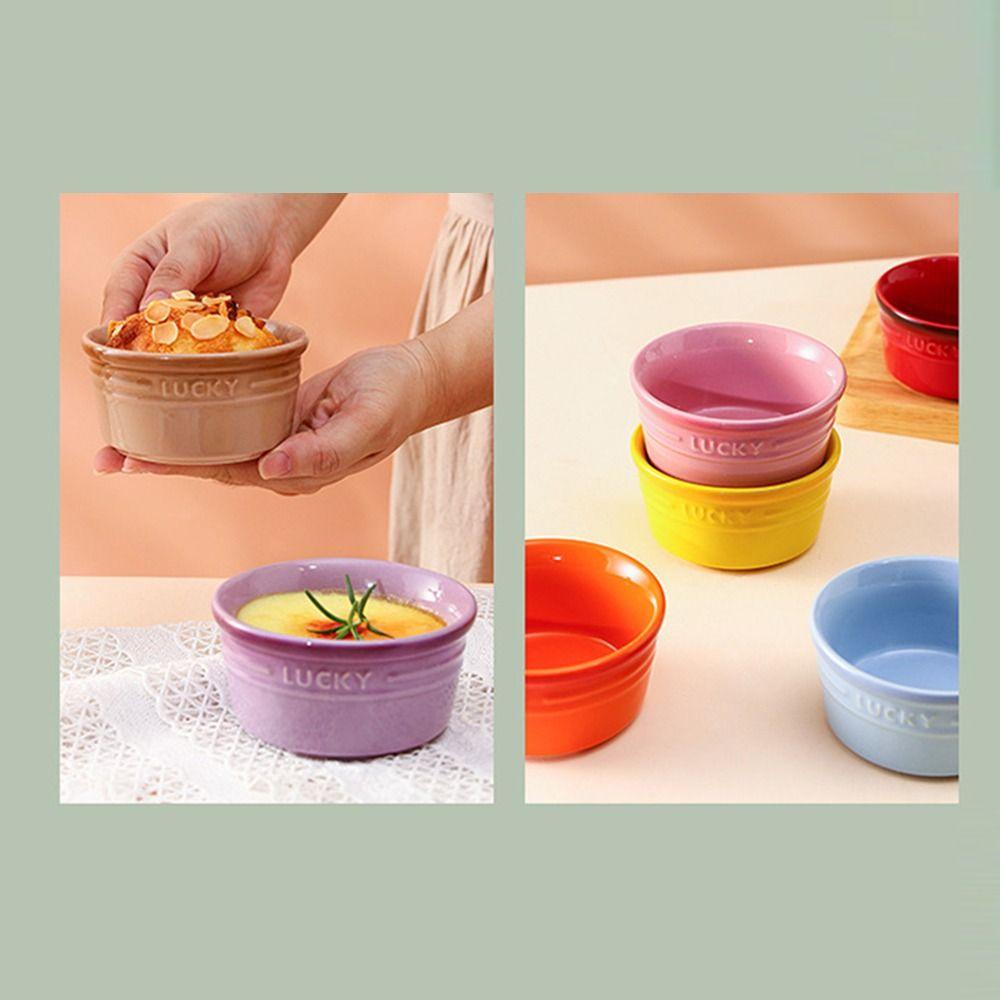 Разноцветные керамические миски для выпечки, безопасные для духовки, штабелируемые противни для выпечки хлеба, термостойкие, градиентные цветные инструменты, форма для пудинга