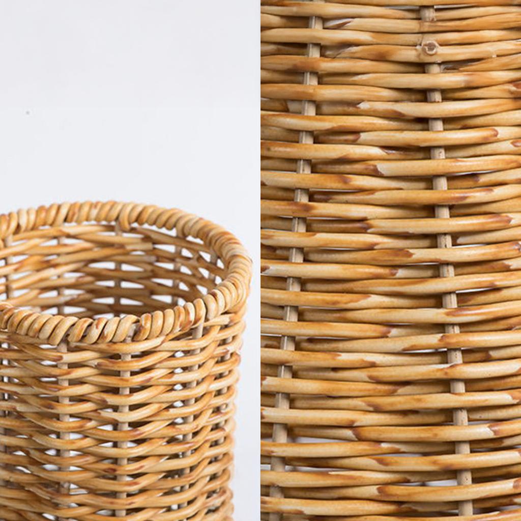 Ваза с имитацией плетения из ротанга, декоративная ваза с естественным видом для гостиной и свадебных композиций