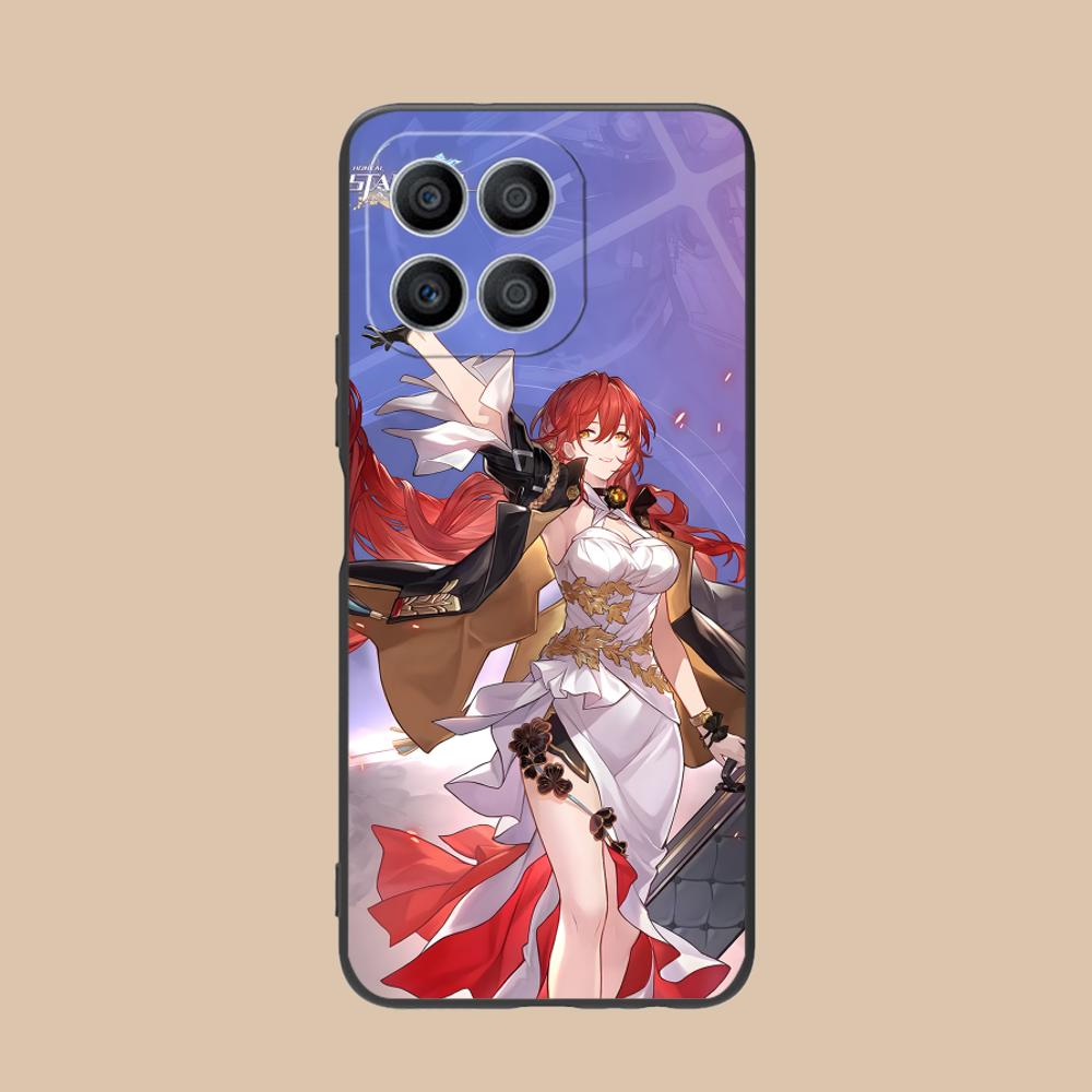 HSR Himeko Матовый ТПУ Чехол для Мобильного Телефона для Honor 90 80 70 60 50 30 20 10 9 8 7 Pro S SE Lite 5G Цветной Печатный Чехол