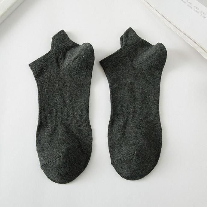 Мужские дышащие невидимые спортивные носки с низким вырезом — тонкие, однотонные, для весны и лета