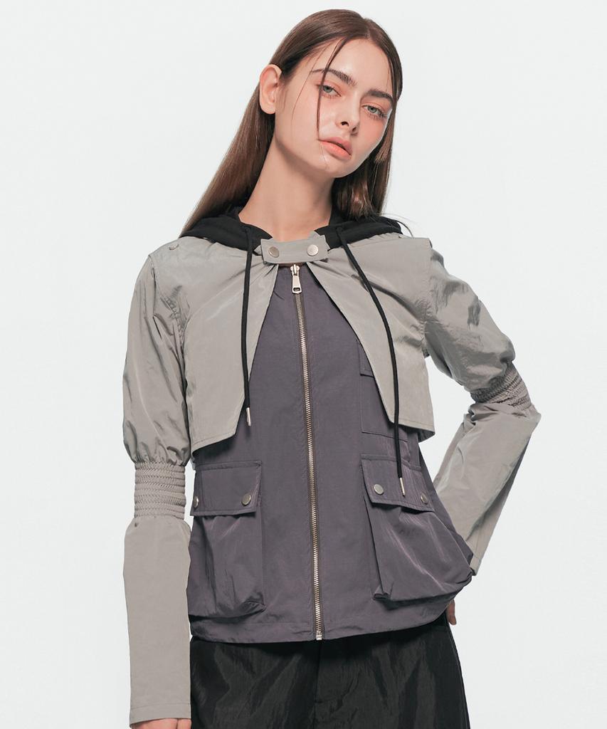 UUM Vest Bolero Jacket Gray