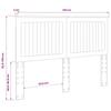 Headboard in Brown Oak Look 135 cm Particleboard