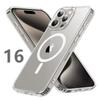Magnetic Clear Case for iPhone 16 15 14 13 11 12 Pro Max Plus Transparent Case Wireless Charging Cover Compatible With Magsafe