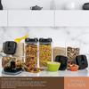 Герметичный контейнер для хранения пищевых продуктов, набор из 6 предметов, пластиковый контейнер для пищевых продуктов, кухонная герметичная банка для хранения мультизерновых продуктов, банки для сыпучих круп