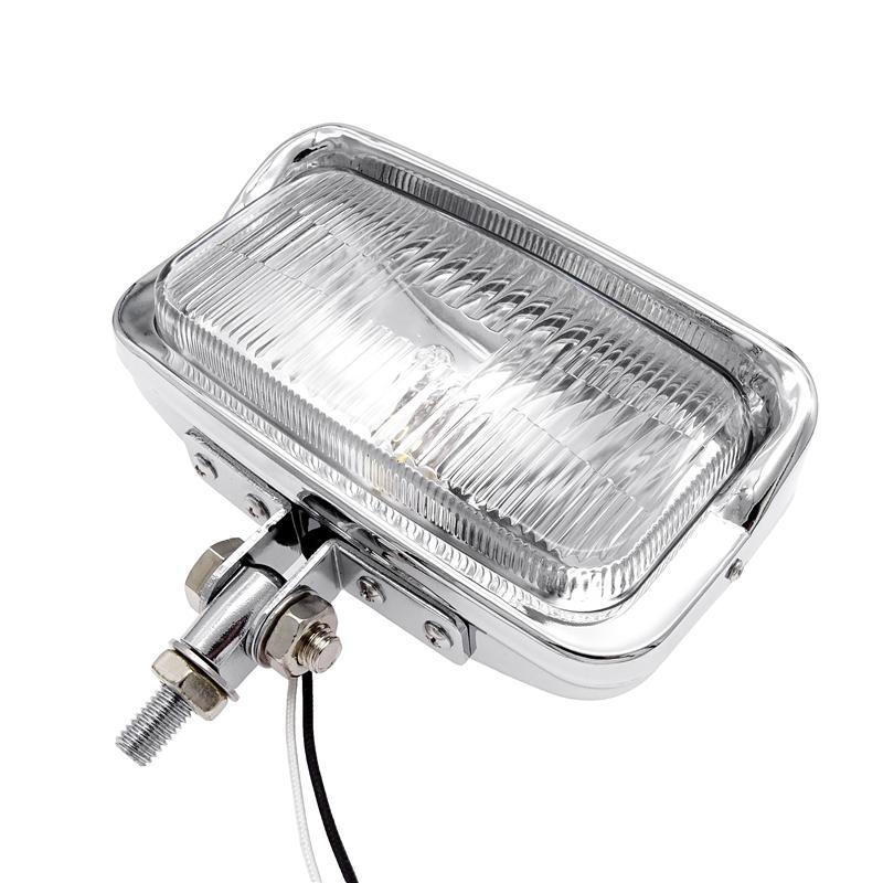 1 шт. черный/хромированный универсальный квадратный ретро мотоциклетный налобный фонарь прямоугольный передний фонарь для Harley Chopper Bobber Triumph