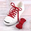 Casual Small White Shoe Shoe Lace Alphabet LACES Flat Shoelaces Letter Printed Printing Personality 1 Pair