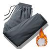 Men's Fall and Winter Thickened Warm Pants with Warm Layer Plus Size Sports Pants Snow Outdoor Warm Pants