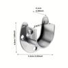 2pcs Heavy Duty Stainless Steel Rod Sleeve for Wardrobe Bracket, Flange Rod Bracket for Closet Rod End Support