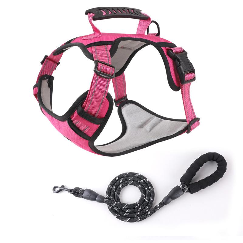 New Pet Chest Strap Explosion-proof Large Dog Chest and Back Reflective Commuter Dog Leash