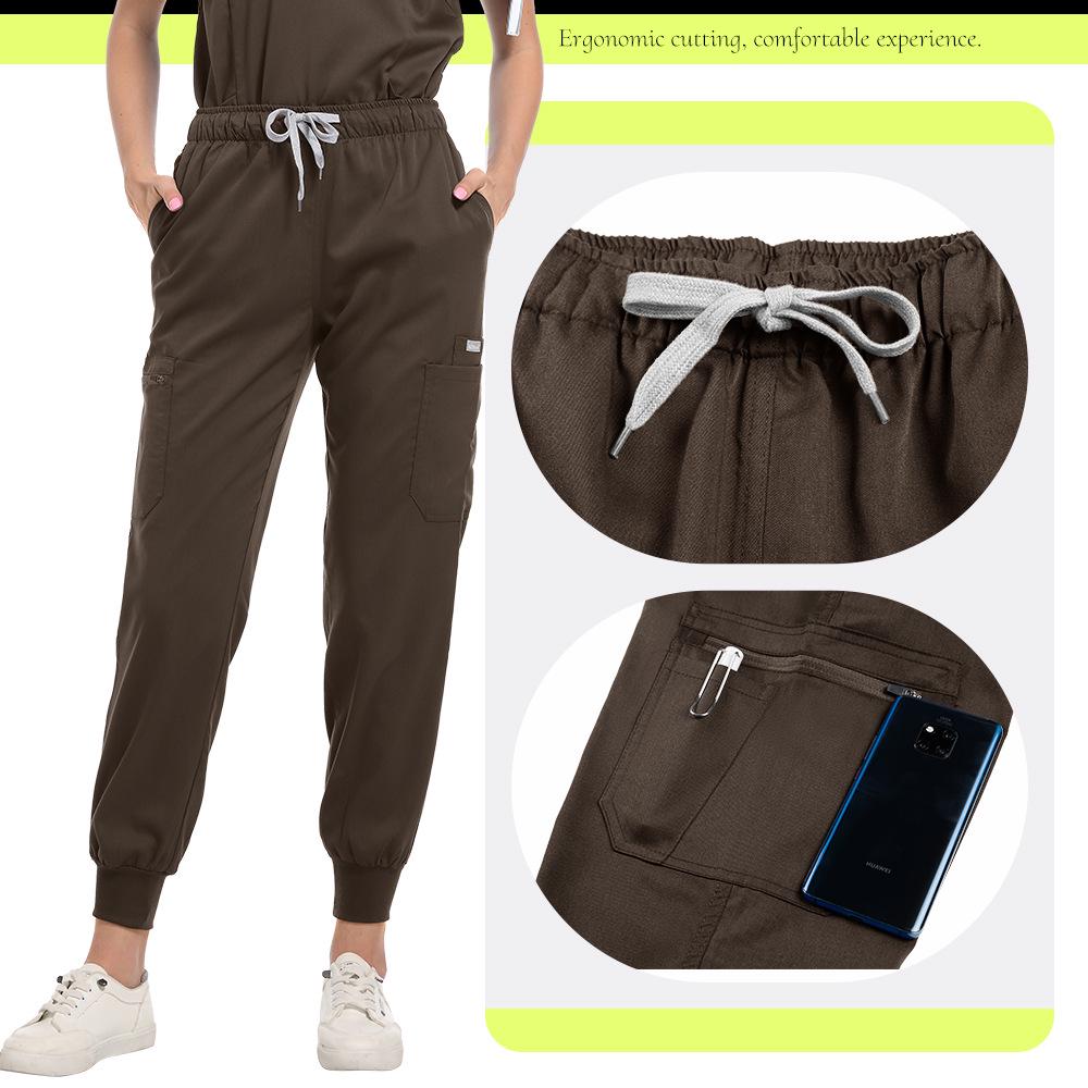 Unisex Quick-Drying Stretch Scrub Suit for Medical and Spa Professionals