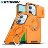 KEYSION Чехол для телефона с вращающейся на 360° подставкой-кольцом для OPPO A5 Pro 5G, сдвижная защита камеры, магнитная противоударная задняя крышка для OPPO A5 Pro