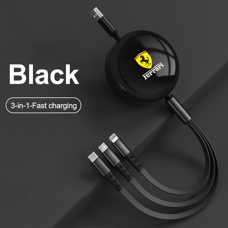 3-в-1 Микро Data Кабель USB Type C Быстрое Зарядное Устройство Кабель Для Ferrari 308 GT4 328 GTB GTS F355 360 Modena F430 458ltalia 488 GTB F8