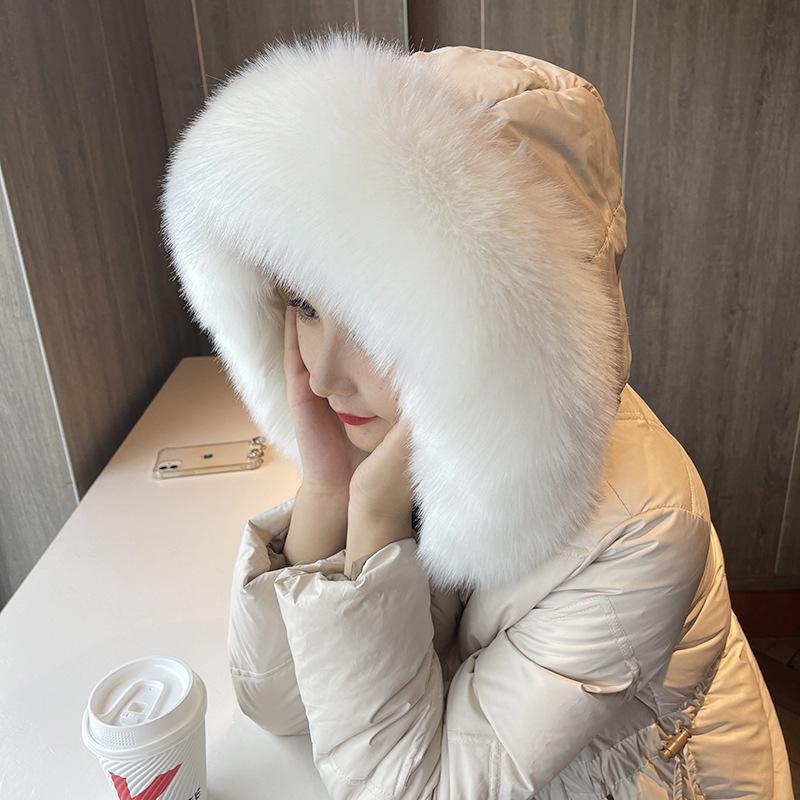 Женский мягкий воротник с запахом шеи, зимние теплые шарфы, женский пушистый шейный платок с воротником из искусственного меха